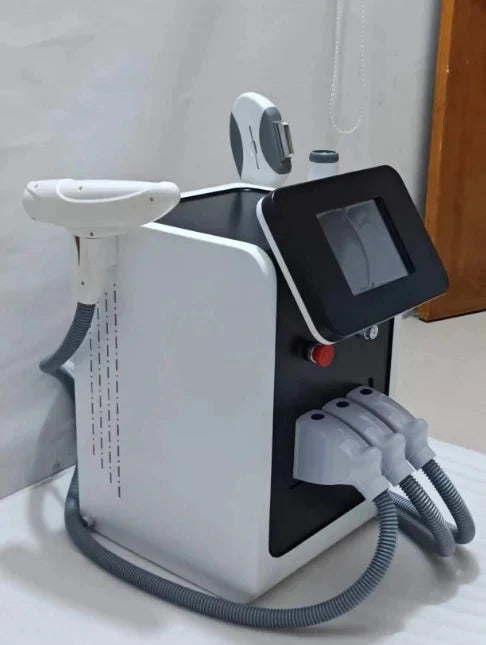 3in1 e-light OPT IPL RF Nd YAG permanent painless hair removal beauty equipment skin regeneration black carbon stripper