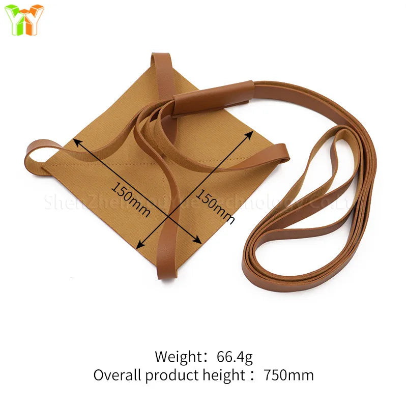 YY Leather Plant Hanger Hanging Planter Shelf Gardening Accessories, Flower Pot Holder or Garden Outdoor Bedroom