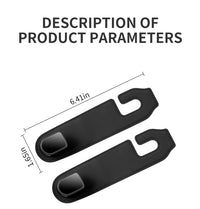 Hidden Car Headrest Hooks Wear-Resistant Car Rear Row Hooks Auto Back Seat Hooks Headrest Multi-functional Soft Hanging Hooks