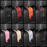 Hidden Car Headrest Hooks Wear-Resistant Car Rear Row Hooks Auto Back Seat Hooks Headrest Multi-functional Soft Hanging Hooks