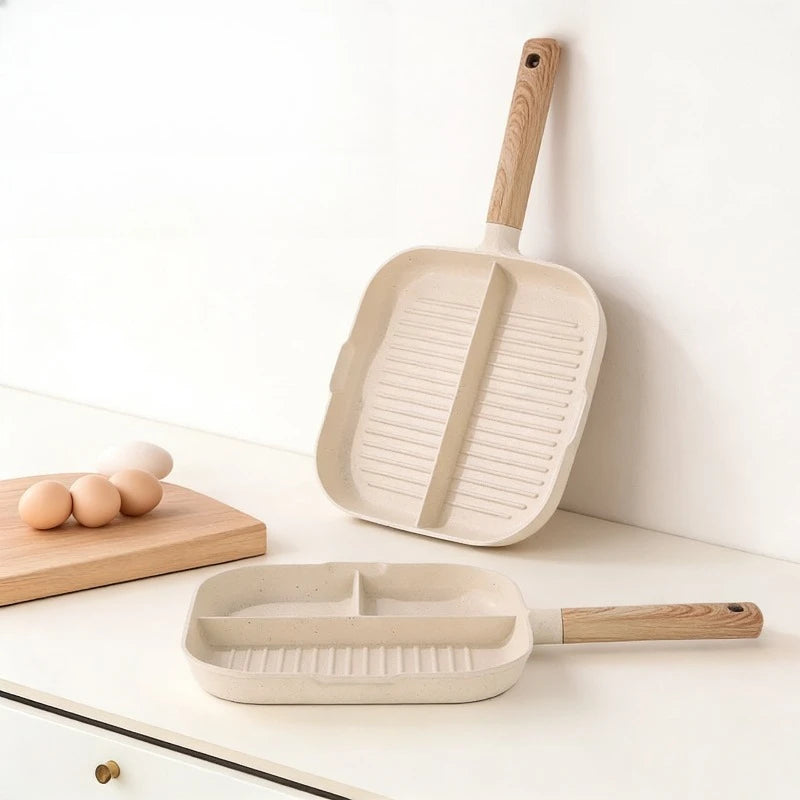 3 Hole Egg Frying Pan Breakfast Egg Burger Pan Household Non Stick Pan Steak Egg Cooker Kitchen Barbecue Tool