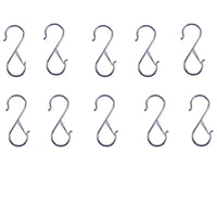 2/5/10PCS S Hooks  for Hanging Kitchen Pot Rack Hooks Closet Hooks for Hanging Plants, Clothes, Kitchen Utensil
