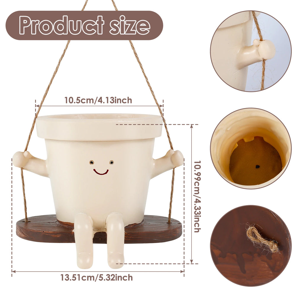 Smiling Face Wall Planter