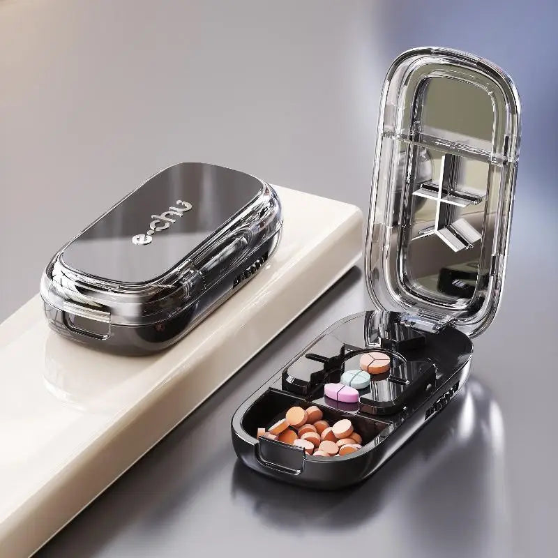 3in1 Medicine Cutter Precise Cutting Into Half / Third / Quarter  Divider Organizer Portable Tablet Splitting Pills Splitter