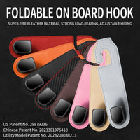 Hidden Car Headrest Hooks Wear-Resistant Car Rear Row Hooks Auto Back Seat Hooks Headrest Multi-functional Soft Hanging Hooks