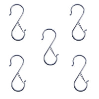 2/5/10PCS S Hooks  for Hanging Kitchen Pot Rack Hooks Closet Hooks for Hanging Plants, Clothes, Kitchen Utensil