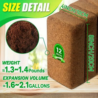 Compressed Coconut Coir Brick