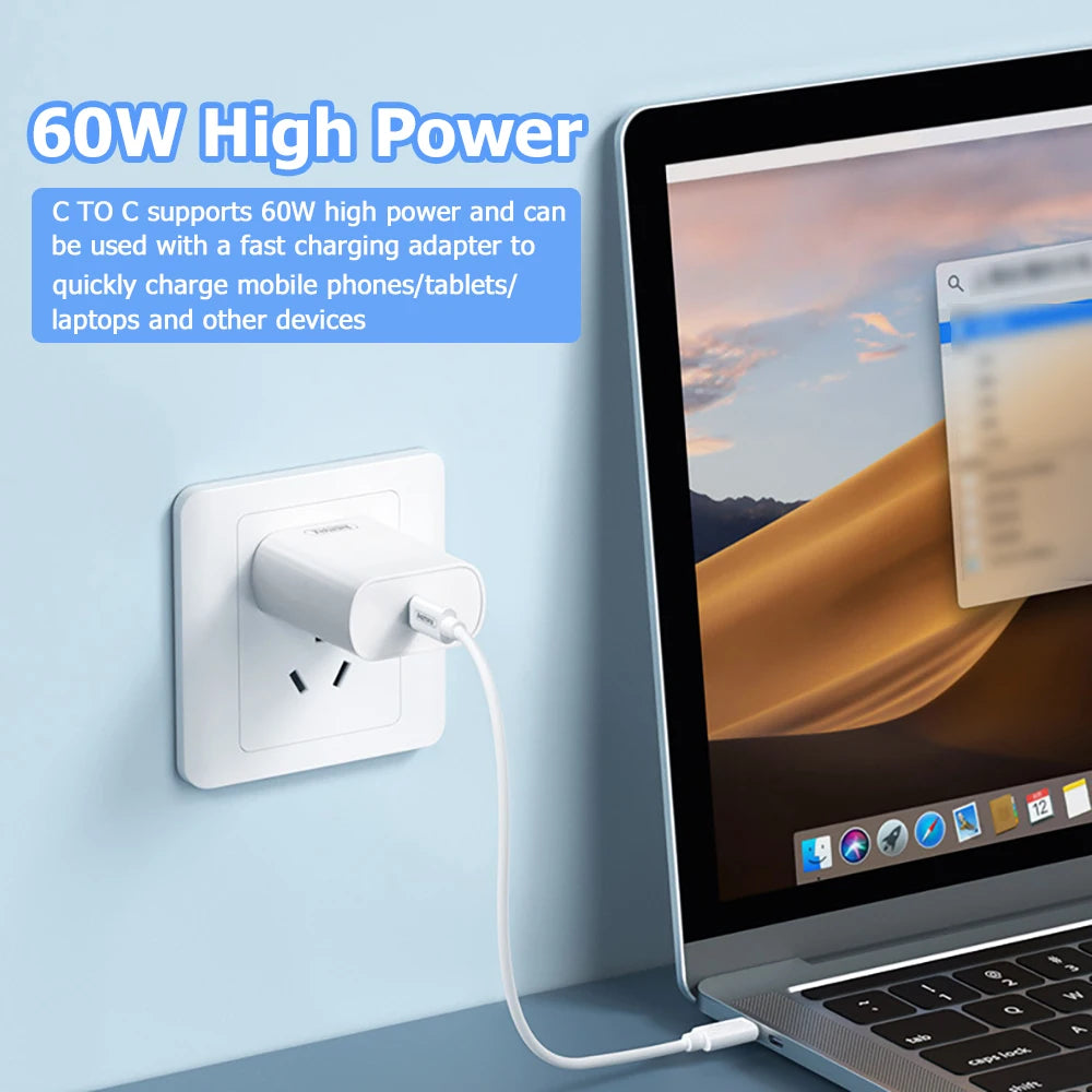 60W Fast Charging Mobile Phone Holder Multifunctional Portable Data Cable Storage Box Charging Cable Set For Traveling