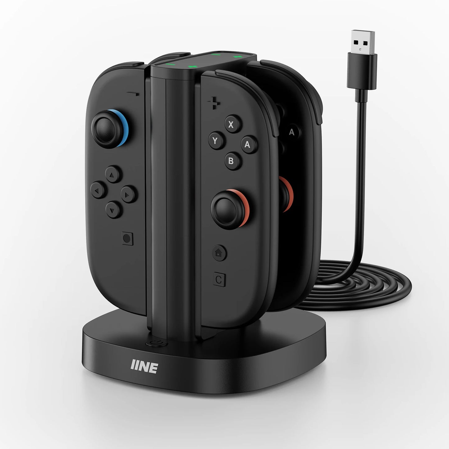 IINE 4 - in - 1 Charging Stand for Switch 2/ Overvoltage Protection, Non - slip Base Pad, Charging Indicator Light