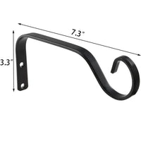 1/2PCS Flower Pot Hook Metal Hanging Basket Brackets Garden Plant Hanger S-shape Flower Pot Hook Garden Wall Decoration
