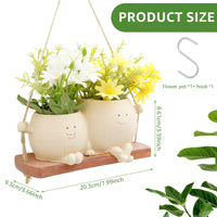 Smiling Face Wall Planter