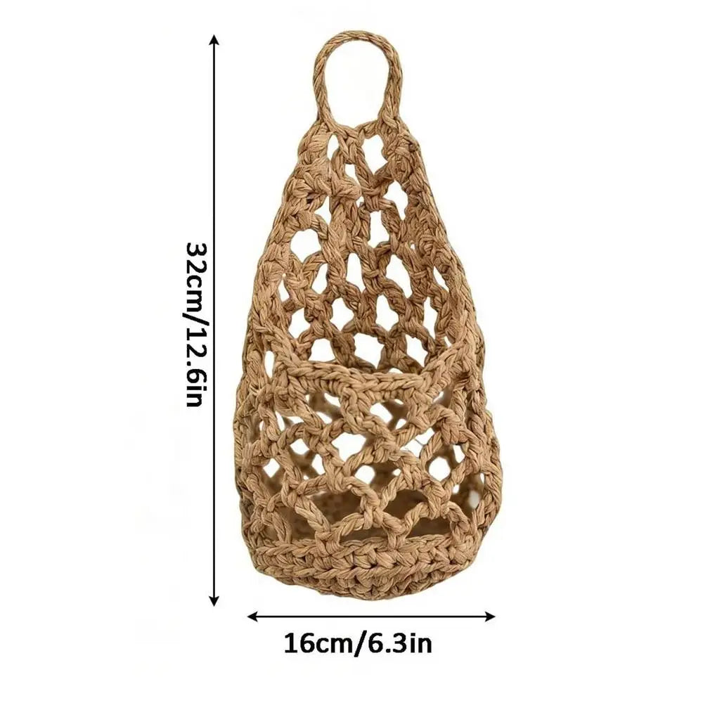 Boho Macrame Hanging Basket