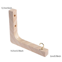 Nordic Natural Wood Wall Plant Hangers Hanging Flower Pot Hook Nordic Flower Bracket for Lanterns Wind Chimes Balcony Home Decor