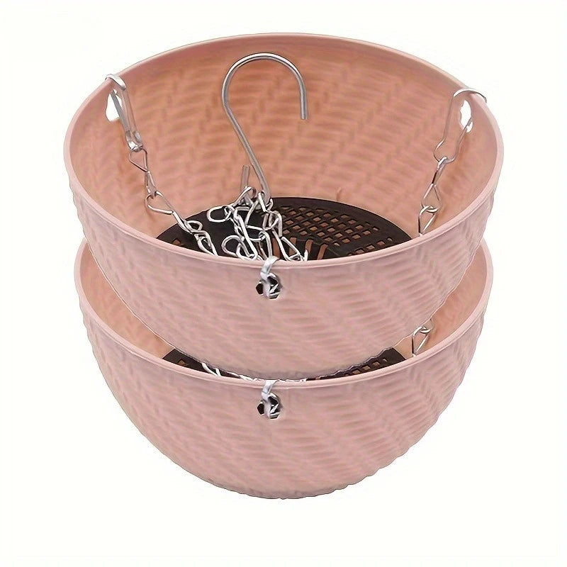 Outdoor Hanging Flower Pots 2pcs