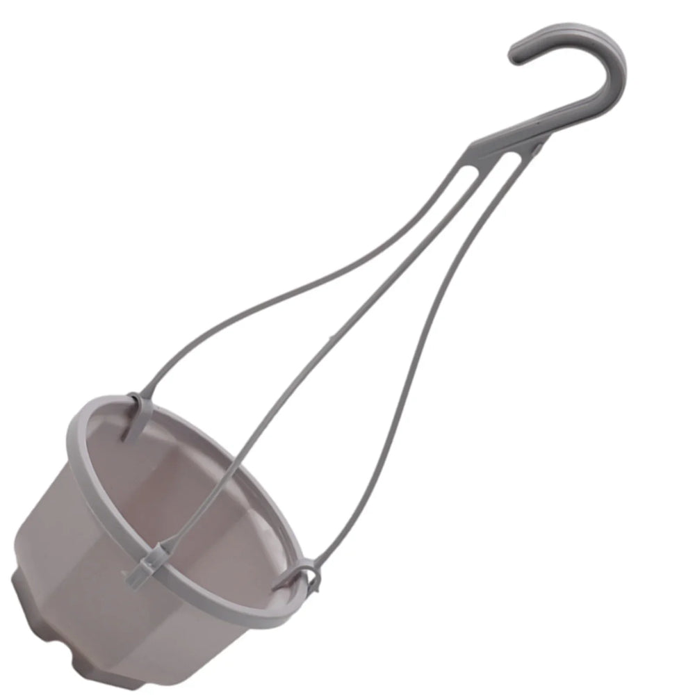 Drainage-Optimized Hanging Flower Pot For Indoor Living Spaces Balconies Porches And Garden Fences With Secure Hook