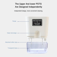 Double-Deck Self-Watering Pot
