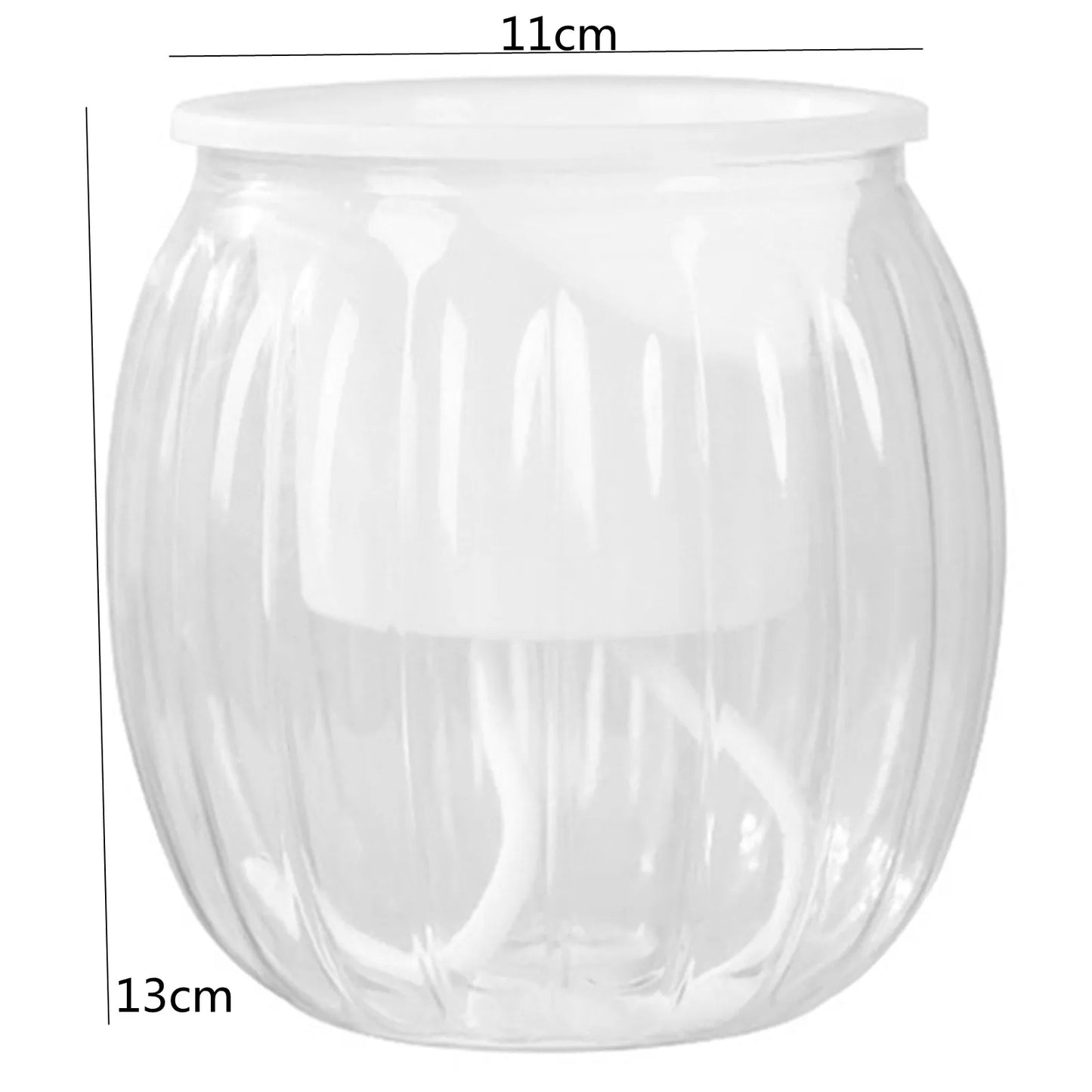 Hanging Flowerpot Self Absorbing Water Hanging Planter Thickened Plastic Planter Hydroponic Soil Cultivation Lazy Flower Pot FU