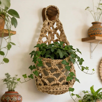 Boho Macrame Hanging Basket