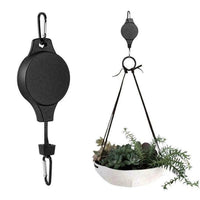 Plant Hook Pulley Retractable Plant Hanger Easy Reach Hanging Flower Basket For Garden Baskets Pots and Birds Feeder