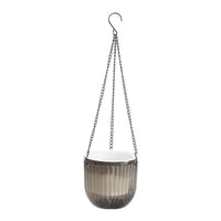 Transparent Hanging Basket Flower Pot for Lazy PeopleinsWind Self-priming Hydroponic Resin Large Diameter Fall-resistant Sunproo