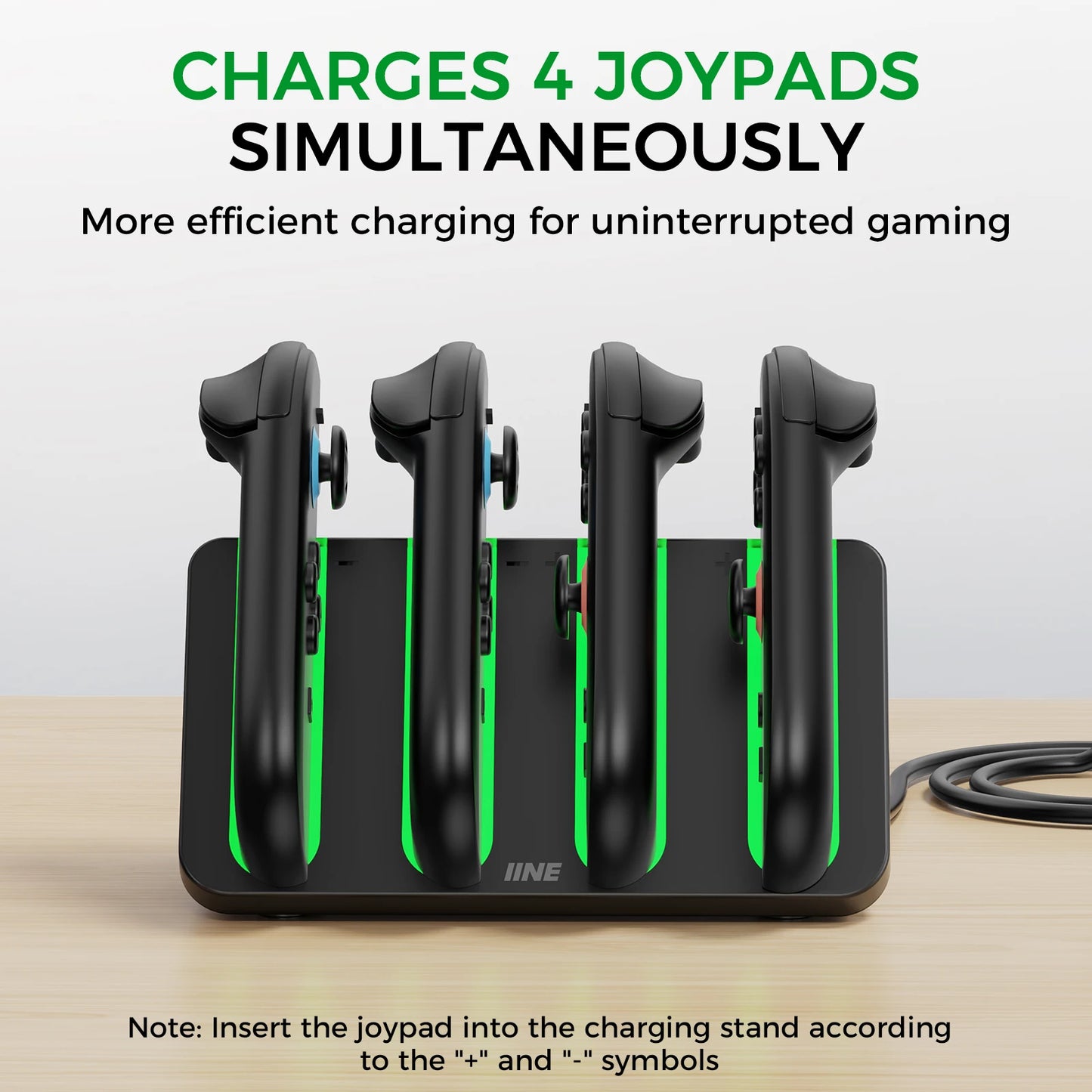 IINE 4 - in - 1 Charging Stand for Switch 2/ Overvoltage Protection, Non - slip Base Pad, Charging Indicator Light
