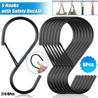 Heavy-Duty S Hooks 2/4/8pcs