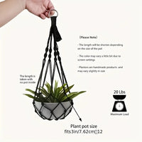 Bohemian Macrame Plant Hangers 2pcs