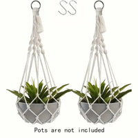 Bohemian Macrame Plant Hangers 2pcs