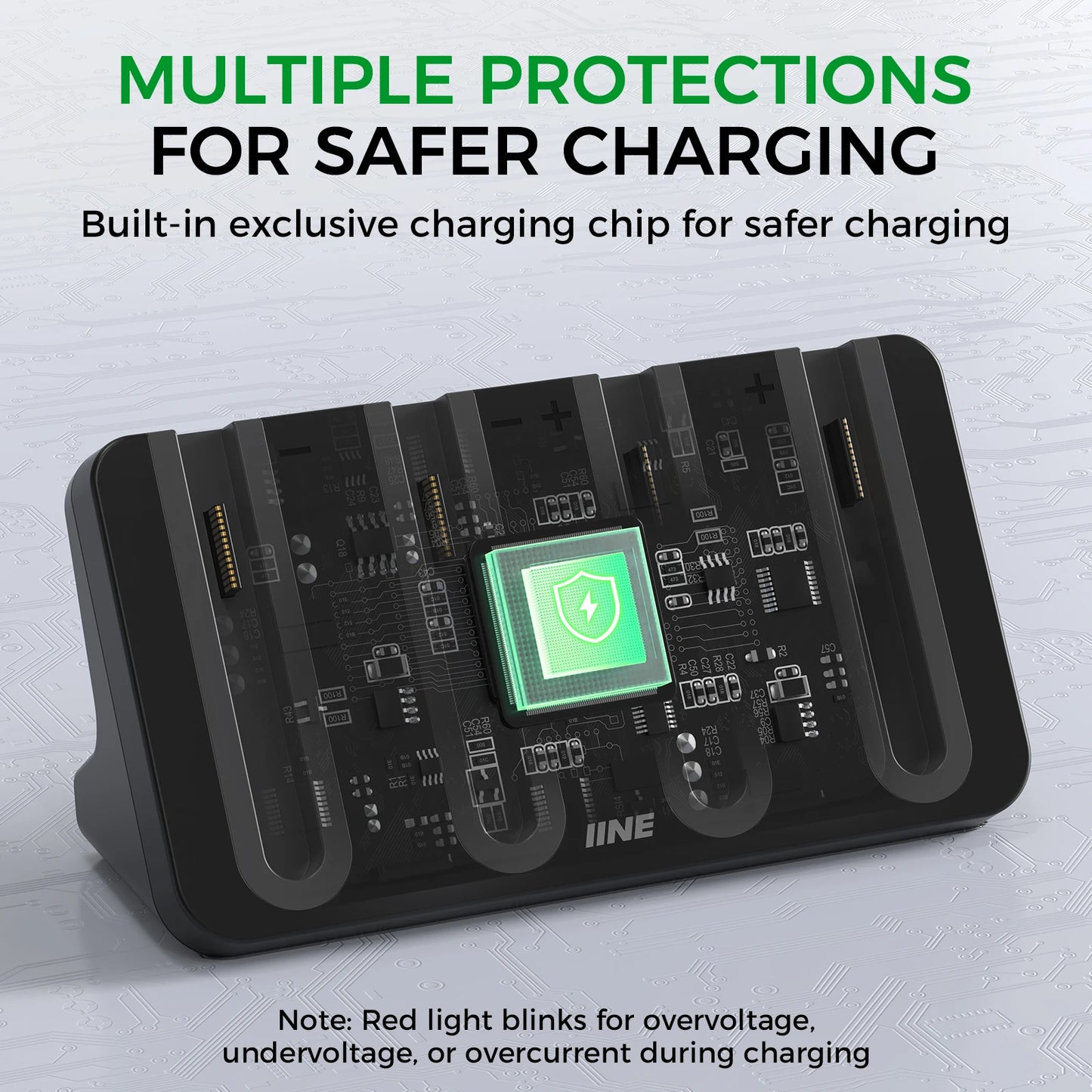IINE 4 - in - 1 Charging Stand for Switch 2/ Overvoltage Protection, Non - slip Base Pad, Charging Indicator Light