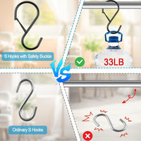 Heavy-Duty S Hooks 2/4/8pcs