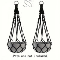 Bohemian Macrame Plant Hangers 2pcs