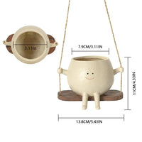 Resin Swing Wall Hanging Planter