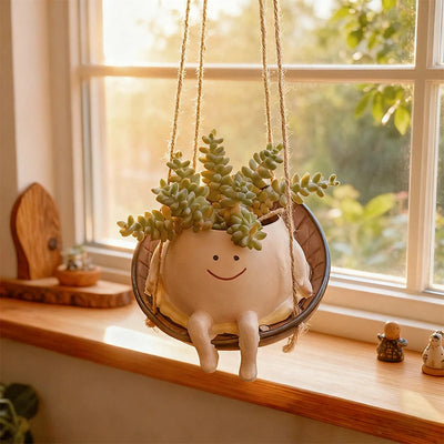 Happy Face Swing Planter