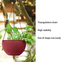 Rattan Hanging Basket with Hooks
