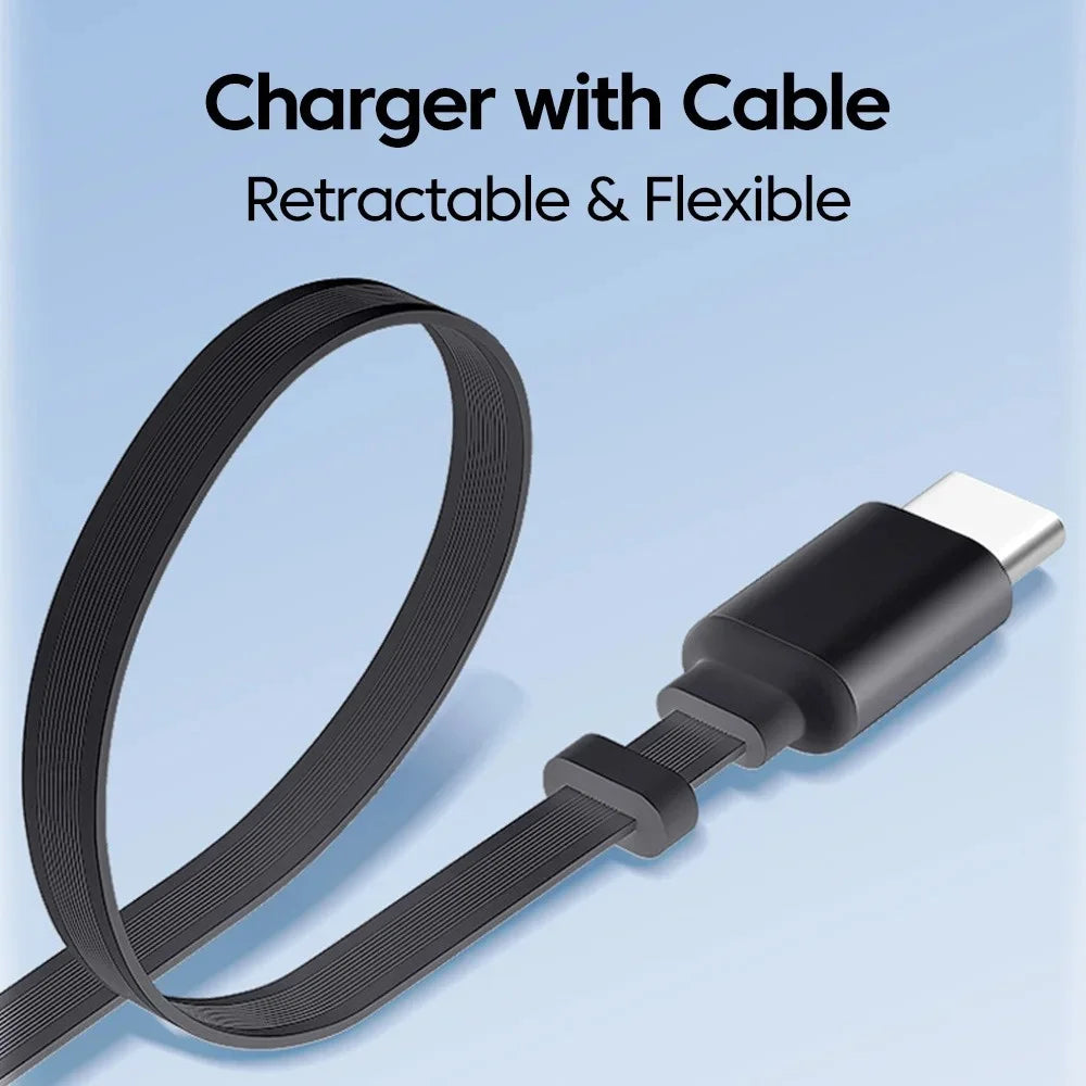3 in 1 GaN USB Charger 80W Type C Fast Charging Phone Charge Adapter Type C Fast Charging Cable For iPhone Samsung Xiaomi Huawei