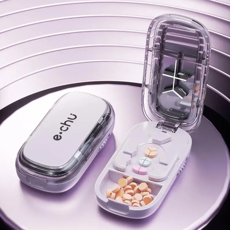 3in1 Medicine Cutter Precise Cutting Into Half / Third / Quarter  Divider Organizer Portable Tablet Splitting Pills Splitter
