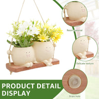 Smiling Face Wall Planter