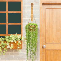Natural Wood Wall Plant Hangers Hanging Flower Pot Hook Flower Bracket for Lanterns Wind Chimes Balcony Home Decor