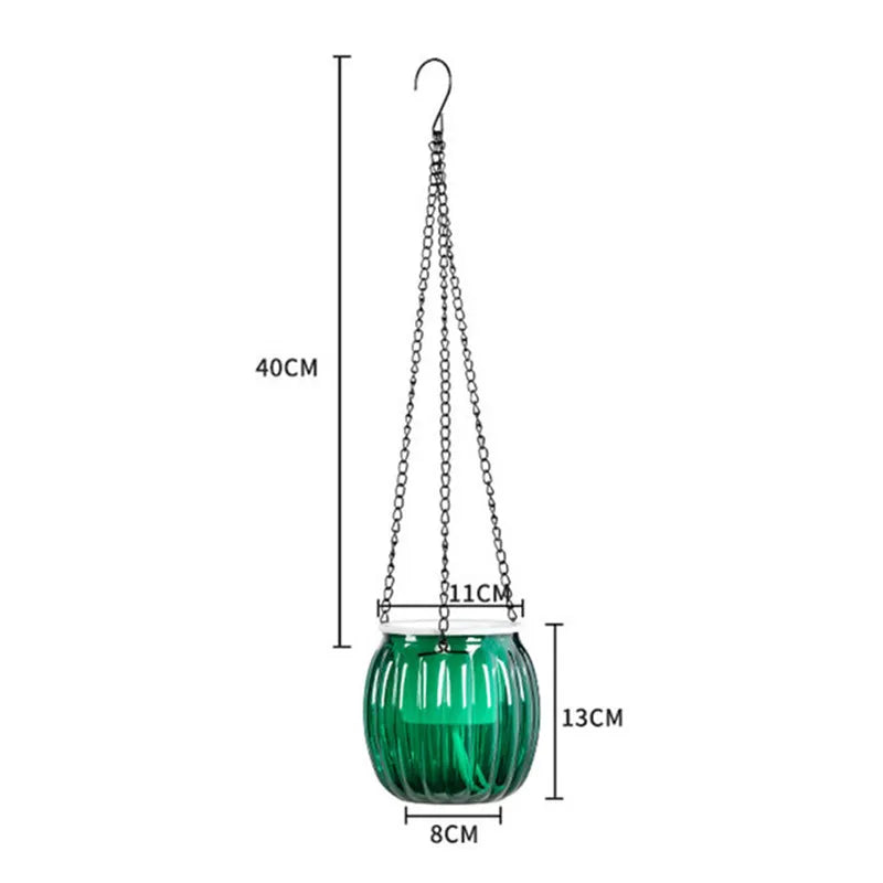 Hanging Flowerpot Self Absorbing Water Hanging Planter Thickened Plastic Planter Hydroponic Soil Cultivation Lazy Flower Pot FU