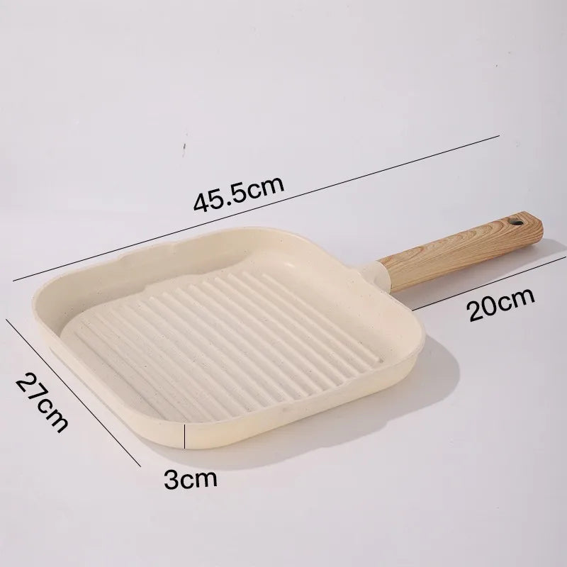3 Hole Egg Frying Pan Breakfast Egg Burger Pan Household Non Stick Pan Steak Egg Cooker Kitchen Barbecue Tool