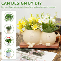 Smiling Face Wall Planter