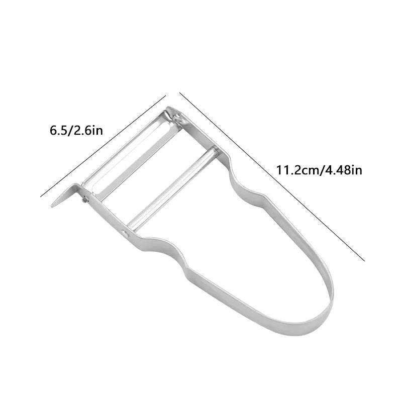 3-in-1 Stainless Steel Kitchen Tool - Peeler, Grater & Scraper for Vegetables/Potatoes/Fruits〔2025E〕