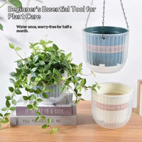 [Ready to use right away] Ultra-lightweight hanging planter with instant watering & natural coconut coir potting soil starter set.