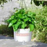 [Ready to use right away] Ultra-lightweight hanging planter with instant watering & natural coconut coir potting soil starter set.